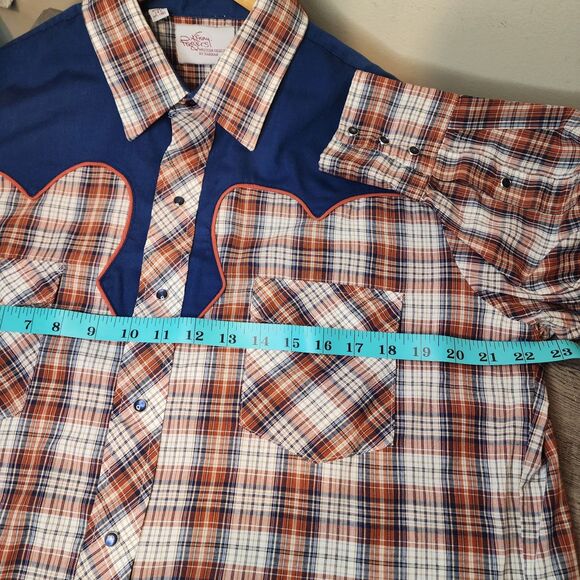 Vintage Kenny Rogers Western Pearl Snap Shirt Mens 17-35 XL USA Rodeo Country - Picture 10 of 12